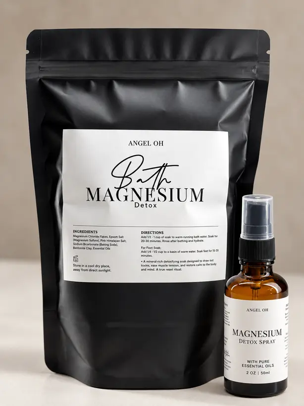 Angel Oh magnesium bath soak and magnesium spray